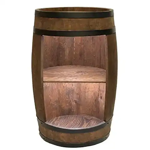 Fass-Bar weeco Fassbar in braun. Stilvolle Hausbar aus Holz