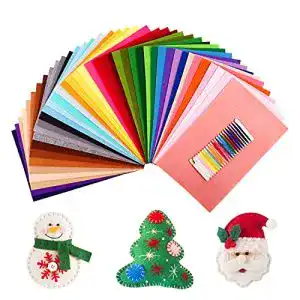 Filzstoff SOLEDI 41 Farben Bastelfilz Stoff Set 20*30 cm Filzplatten