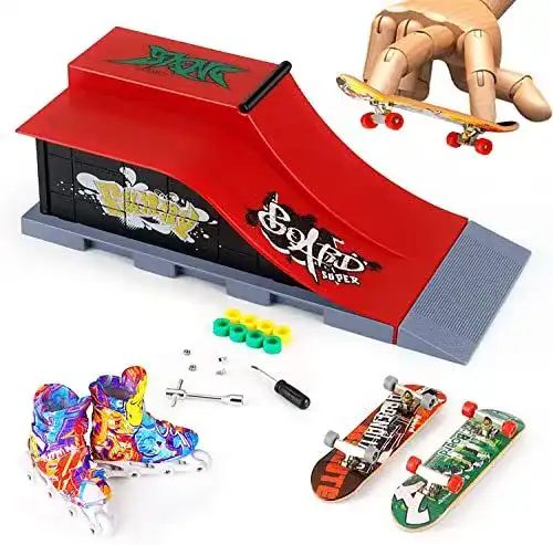 Finger-Scooter Aolieh Finger Skateboard und Rampe Zubehör