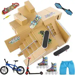 Fingerboard-Rampen Jelife Finger Skateboard Rampe 8pcs Skatepark Kit