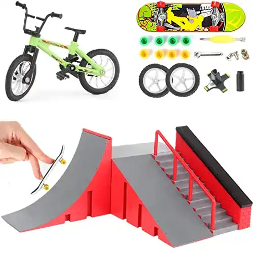 Fingerboard-Rampen QINIFIFY Finger Skateboard Rampe Set, Mini