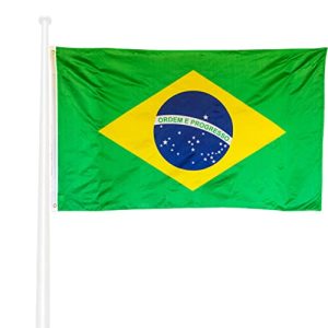 Flaggen KliKil Brasilianische Flagge, 90 x 150 cm, wetterfest