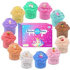Fluffy Slime Petyuioyu Set,12 Pack Butter Slime Set