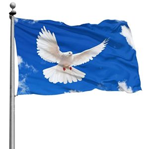 Friedensfahne GOSMAO Dem Boswell Garten Flagge Blauer Himmel