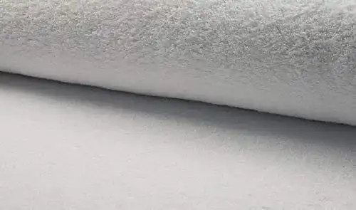 Frotteestoff Die Stofftante Frottee, Uni, weiß 50×160 cm Meterware