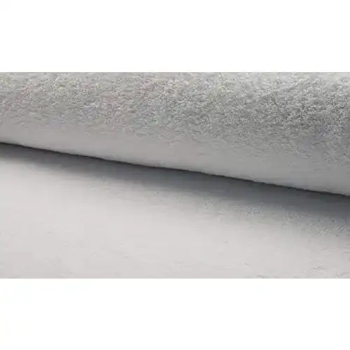 Frotteestoff Die Stofftante Frottee, Uni, weiß 50×160 cm Meterware