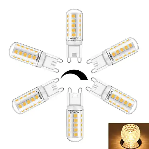 G9-LED (dimmbar) wowatt 6er G9 LED Dimmbar Warmweiß LED G9 5W
