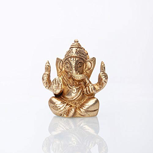 Die beste ganesha figur bodhi ganesha statue messing ca 7 cm Bestsleller kaufen