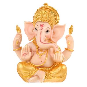 Ganesha-Figur Cabilock Gold Hindu Elefant Gott Figur Figur Ganesha