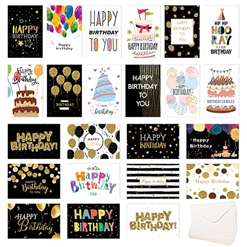 Die beste geburtstagskarten coolon set 24 glueckwunschkarten happy birthday Bestsleller kaufen