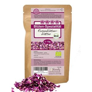 Getrocknete Rosen direct&friendly Premium Bio Rosenblüten Tee