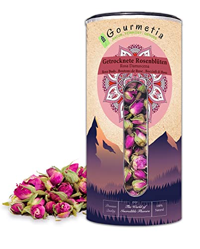 Die beste getrocknete rosen gourmetia rosenblueten rosentee 100g Bestsleller kaufen
