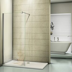 Glas-Duschwand AICA Duschwand 100x200cm Walk in Dusche Duschtrennwand