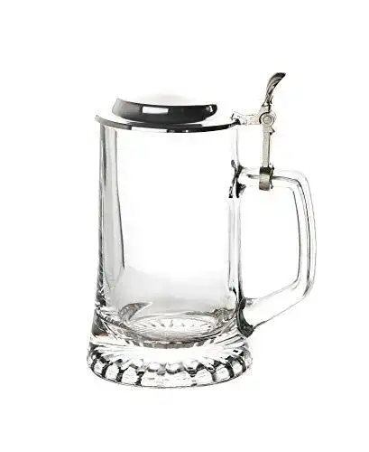Glaskrug BigDean Bierseidel Sternboden 0,5L Stern Bierkrug Krug