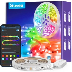 Govee-LED-Strip Govee LED Strip, RGBIC LED Streifen 5m, Musik Sync
