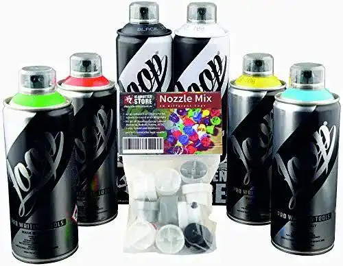 Graffiti-Dosen Loop Sprühdosen Set Klamottenstore Graffiti