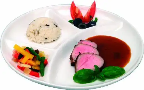 Grillteller getgastro 6 Stück Fondueteller Fondue Teller