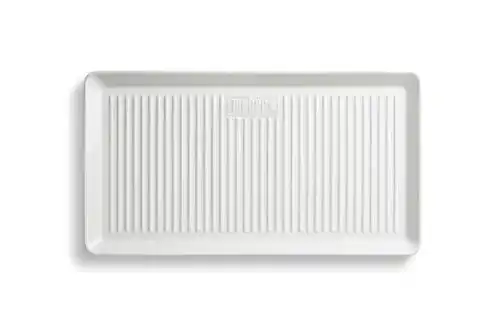 Grillteller Weber 17884 Porzellan-Servierplatte, 40×22 cm, weiß