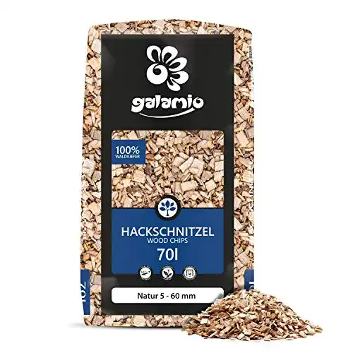 Hackschnitzel GALAMIO Holz Mulch Natur Wald Kiefer Pinus Sylvestris