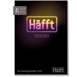 Hausaufgabenheft Häfft Original – Das 2023/2024 A5 [Neon Black]