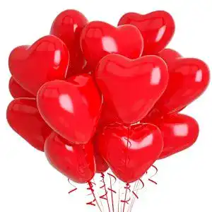 Herzluftballons KAINSY Rot, 30 Stück Helium Hochzeit, Rot Hochzeit