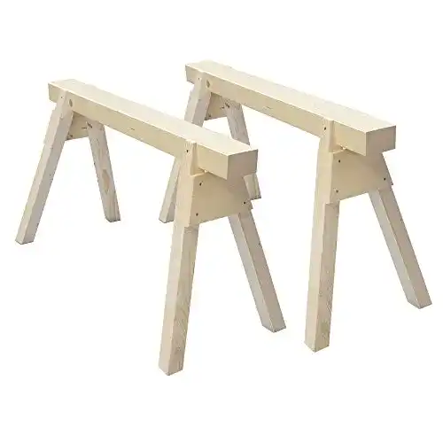 Holzbock 2 Stück Holzböcke aus Massivholz Länge 120 cm