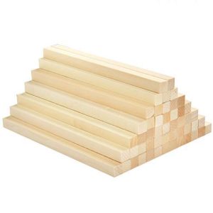 Holzleisten BUYGOO 50Pcs Holzstäbe Quadratisch Holzstäbchen