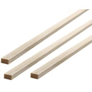 Holzleisten POPESQ ® 3 Stk. x Holzleiste Vierkant 1m (1000mm)