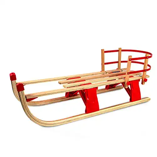 Die beste Holzschlitten mit Lehne Activa Klappschlitten mit Rückenlehne 2026 Test Bestseller Holzschlitten mit Lehne Activa Klappschlitten mit Rückenlehne