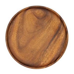 Holzteller Holzgeschirr runder Teller aus Holz 15 20 25 30 cm