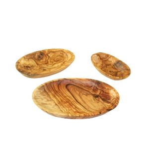 Holzteller Miracle of Denim D.O.M.® Schale oval aus Olivenholz