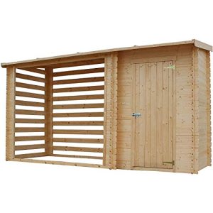 Holzunterstand TIMBELA Geräteschuppen Holz M205 – Gartenhaus Holz
