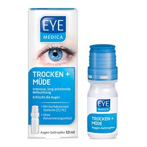 Hyaluron-Augentropfen EyeMedica Trocken + Müde, Gel Augentropfen
