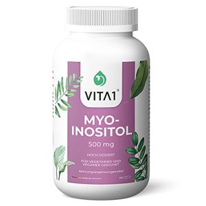Inositol VITA 1 Myo- 500mg • 180 Kapseln (3 Monate Vorrat)