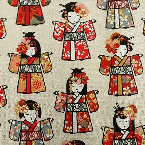 Die beste japanische stoffe werthers stoffe stoff meterware baumwolle geisha Bestsleller kaufen