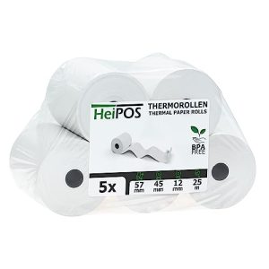 Kassenrolle HeiGroup – HeiPOS 5x Thermorollen BPA frei