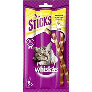 Katzensticks whiskas Sticks Katzensnack reich an Huhn, 84 Sticks