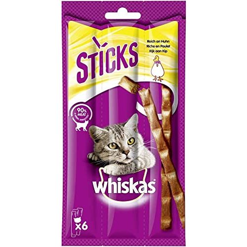 Die beste katzensticks whiskas sticks katzensnack reich an huhn 84 sticks Bestsleller kaufen