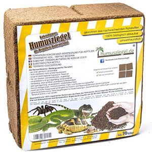 Kokoseinstreu Humusziegel – 70 L – Terrarium Erde für Reptilien