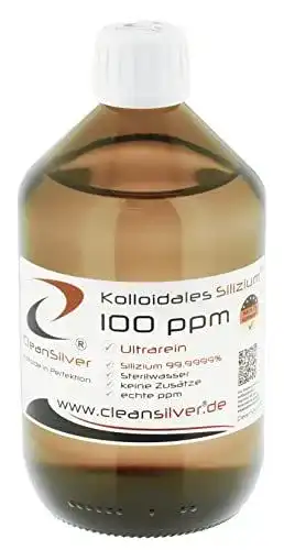 Kolloidales Silizium CleanSilver 100 ppm 500ml, Ultrarein