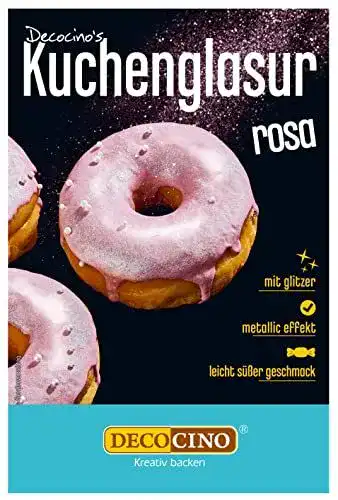 Kuchenglasur Decocino Metallic- Rosa – 65 g