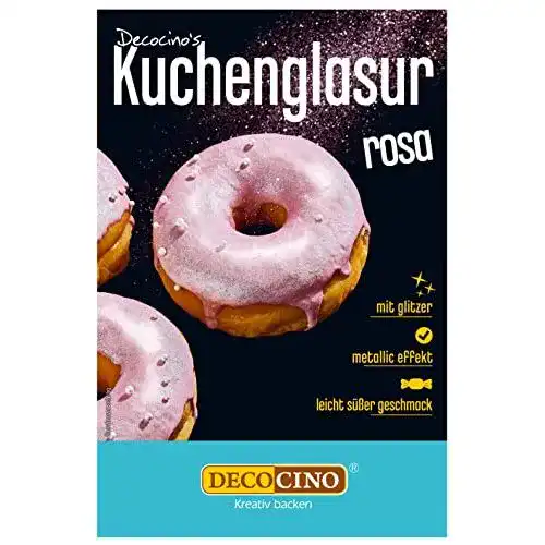 Kuchenglasur Decocino Metallic- Rosa – 65 g
