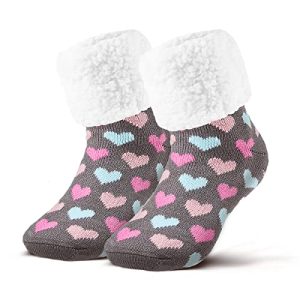Kuschelsocken Piarini 1 Paar mit ABS Sohle – warme Damen Socken