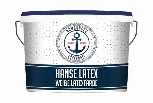 Latexfarbe matt Hamburger Lack-Profi Weiß Hanse Latex abwischbar