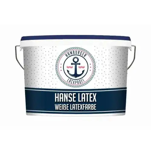 Latexfarbe matt Hamburger Lack-Profi Weiß Hanse Latex abwischbar