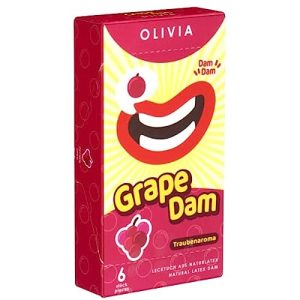 Lecktuch Olivia Dams Grape – farbige Lecktücher mit Aroma