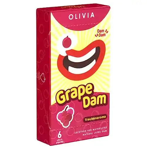 Lecktuch Olivia Dams Grape – farbige Lecktücher mit Aroma