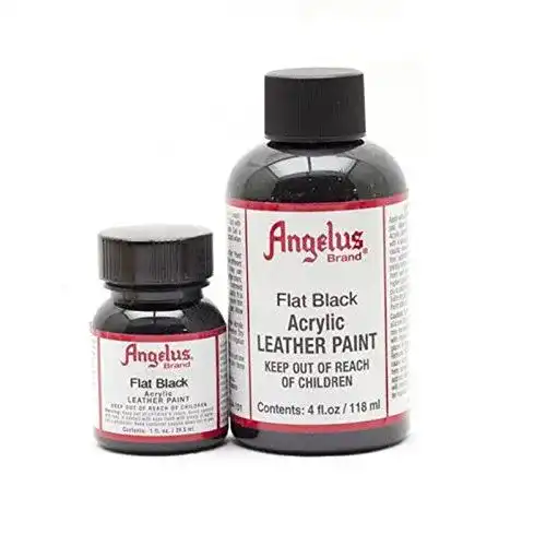 Lederfarbe schwarz Angelus Lederfarbe Matt Schwarz 118 ml
