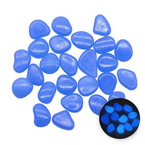 Leuchtsteine MOGADEE ® 300 Blaue , Gartendeko Leuchtkiesel