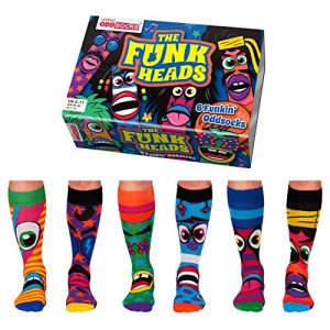 Lustige Socken United Oddsocks The Funk Heads – Box 6 Oddsocks